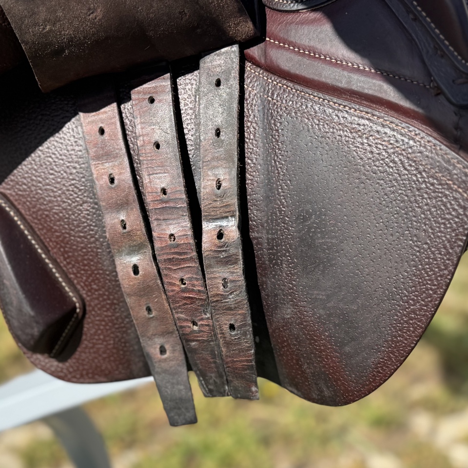 Конкурное седло CWD SE03 17/2L с синим кантом